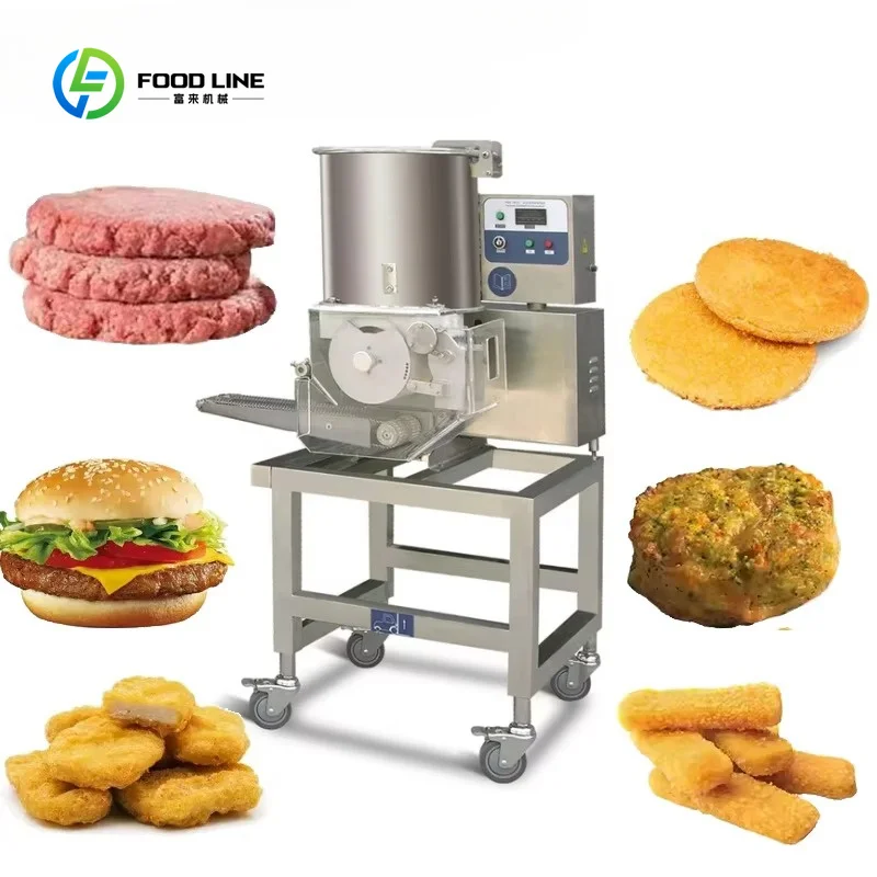 Customized High Quality Automatic Chicken Nugget Maker Burger Press Patty Forming Machine HamBurger Meat Pie Molding Machine