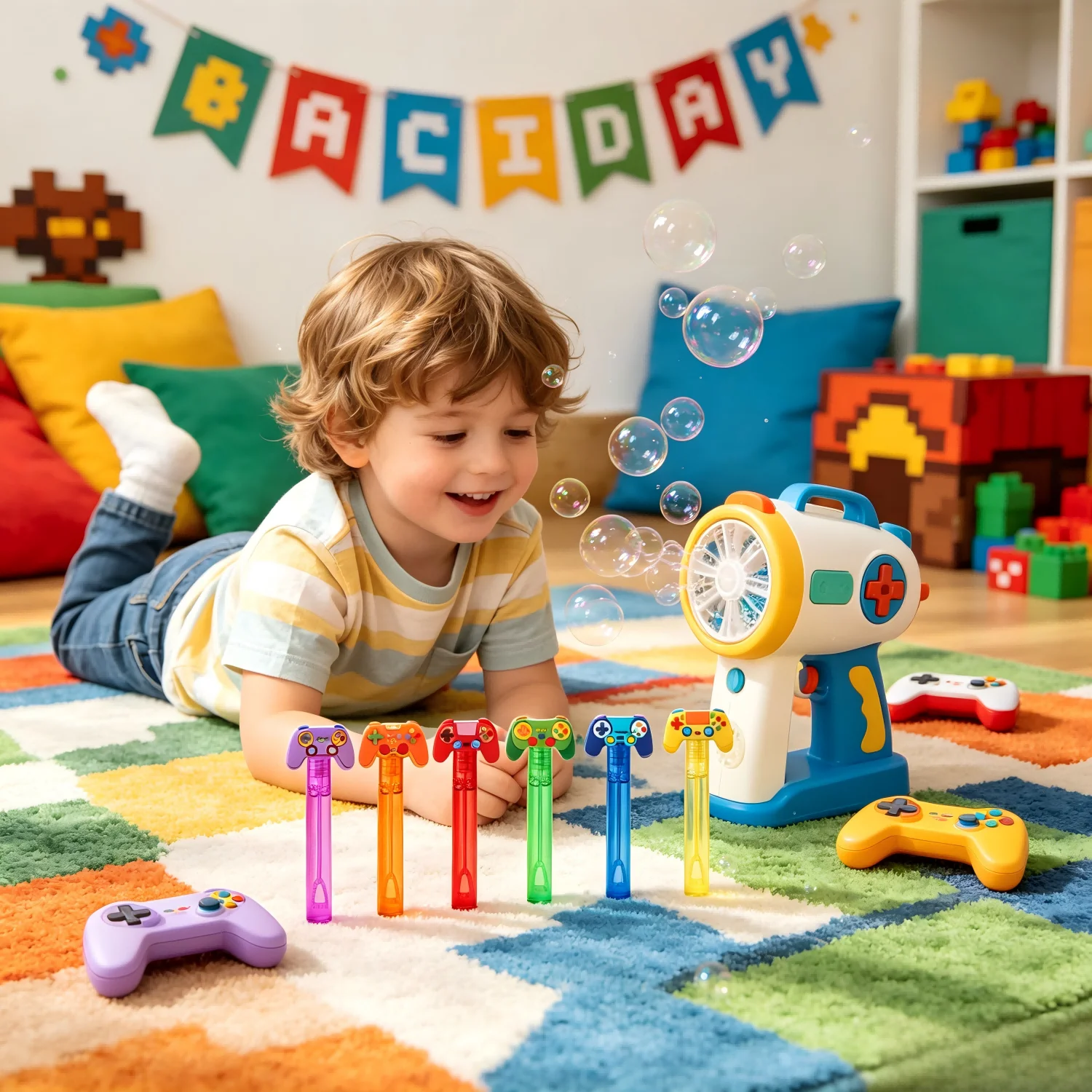 Set di 12 Giocattoli per Bolle di Sapone per Bambini, Mini Tubi Portatili con Liquido per Bolle, Ideali per l'Estate