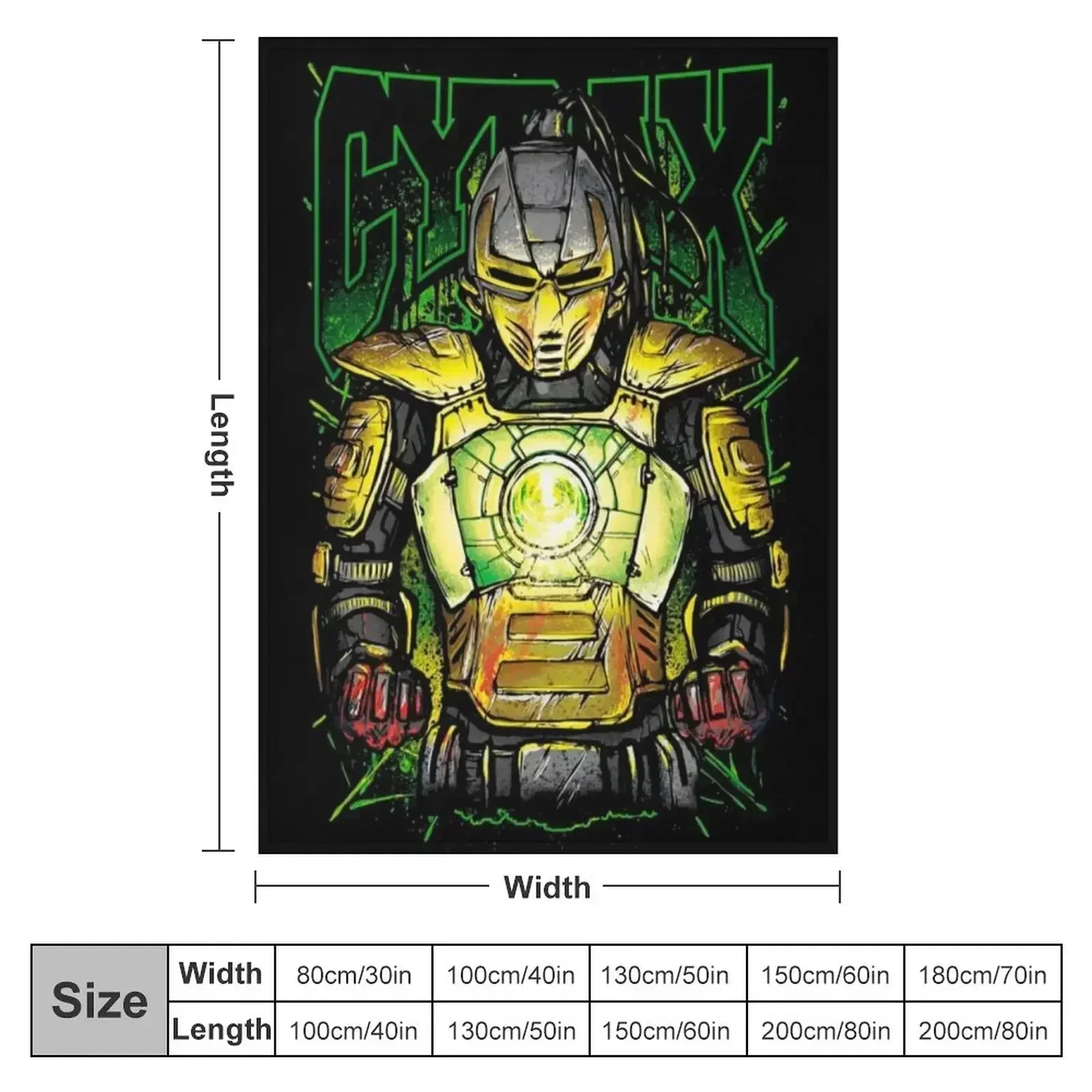 Mortal Kombat Cyrax Throw Blanket For Sofa Thin Soft Beds For Baby Sofa Throw Blankets