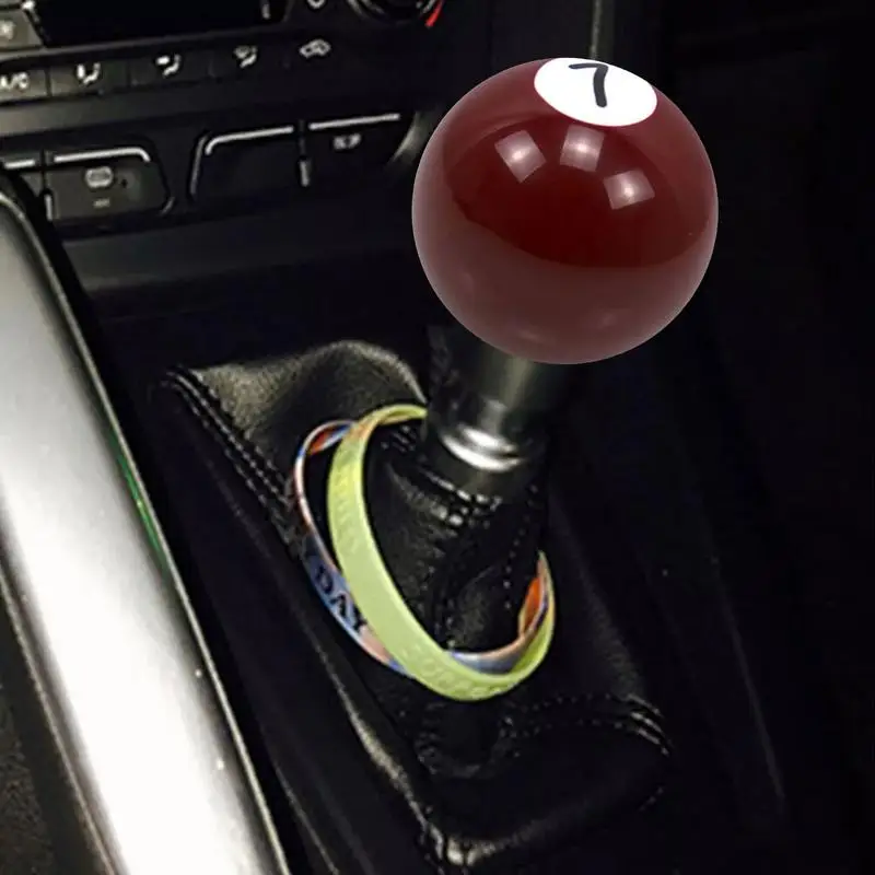 Red Ball Car Racing Shifter knob gear lever shift head car modified gear head billiard ball auto gear handle converter accessory