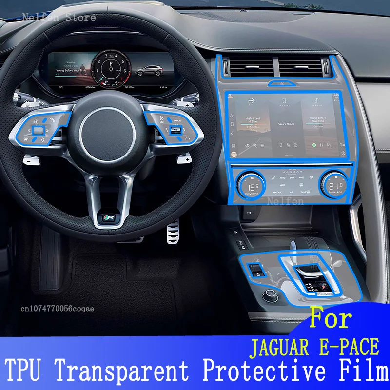 

For JAGUAR E-PACE 2021-2024 Hybird Car GPS Navigation Film LCD Screen TPU Protective Protector Decoration Sticker