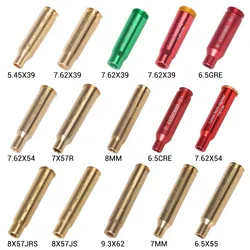 Red Laser Bore Sighter Training Bullet Boresighter 9mm 12GA  20GA .223 .308 7.62x39 .308 6.5GRE Sight for Hunting Shooting