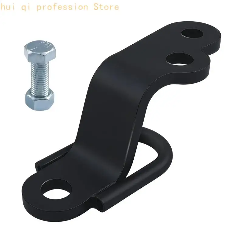 Anhängerkupplungshalterung für UTV-Transport Freien, gebogener Adapter aus schwarzem Metall mit Drei-Wege-Anordnung, 21,5 x – Detail 9