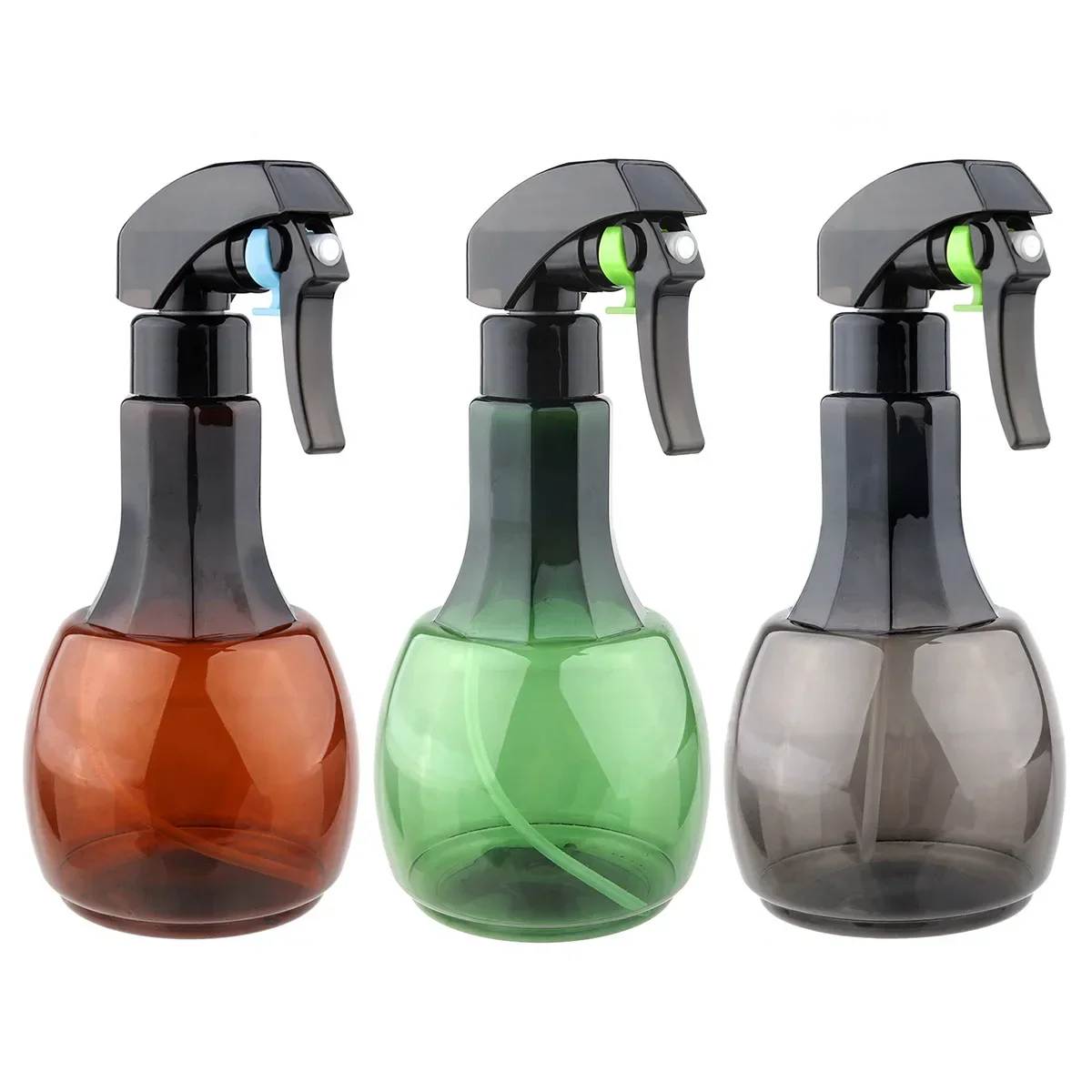 400ml 3 colores recargable niebla fina peluquería botella con pulverizador atomizador barbero agua vacía Pro salón herramienta de peinado