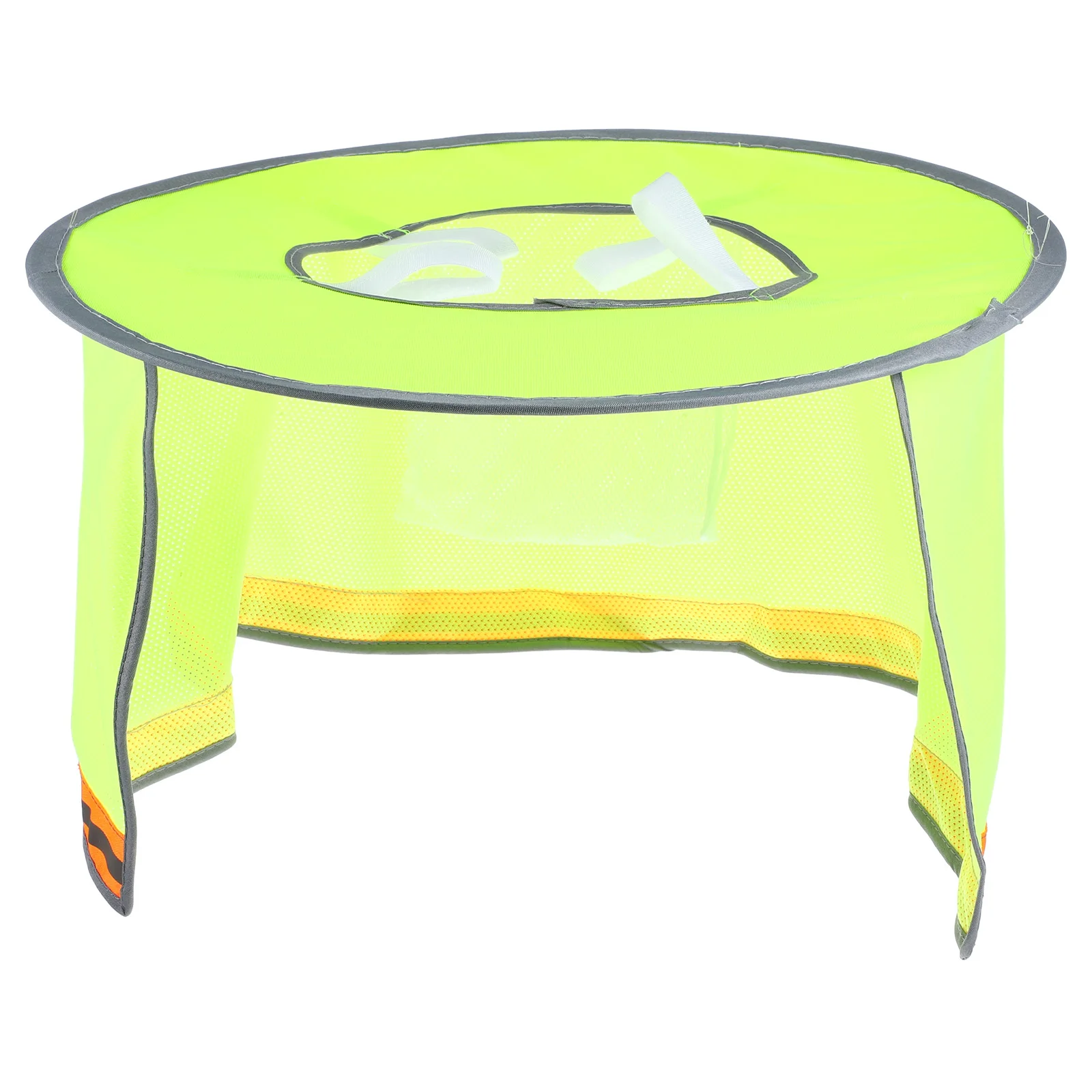 

Fluorescent Yellow Hard Hat Sun Shade Visor Wide Brim Neck Protection Construction Outdoor SafetyHelmet Cooling Mesh Full Brim
