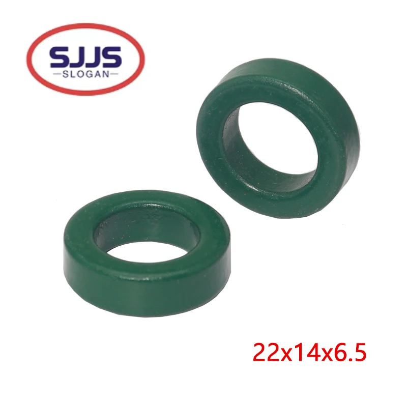 【10-5PCS】Mn-Zn Green Ferrite Ring 22*14*6.5mm Anti-interference Core Core Inverter high-conductivity Servo Inductor