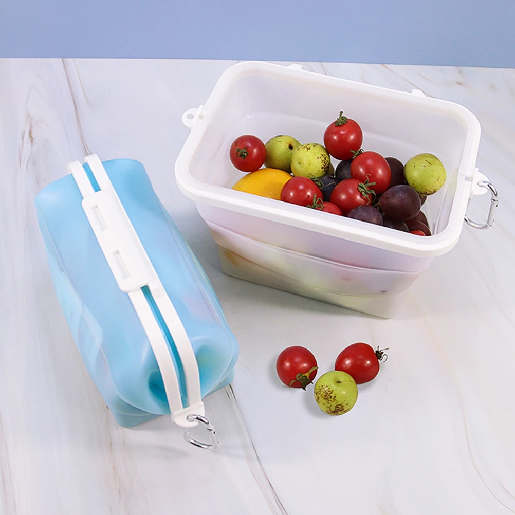 

Silicone Food Bag Airtight Containers for Vegetables Meat Snacks Portable Storage Reusable Preservation Container Kitchen