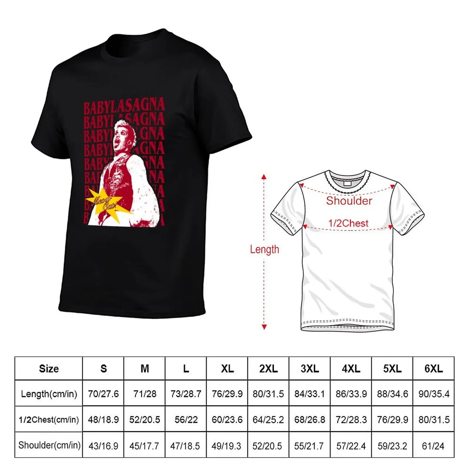 Baby Lasagna Croatia Eurovision 2024 Merch T-Shirt vintage t shirts aesthetic clothes blacks mens graphic t-shirts anime