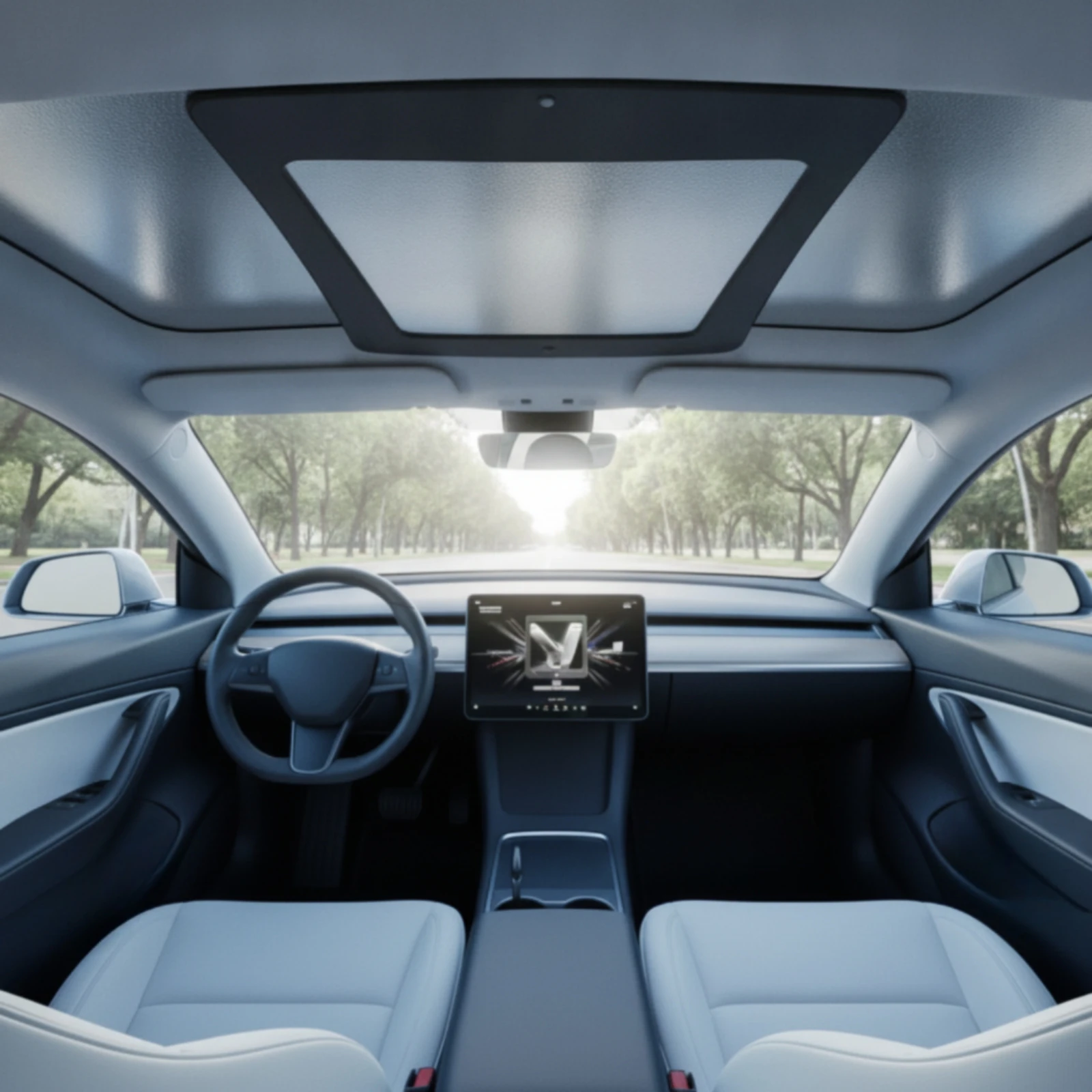 Low Profile Motorized Sunshade Electric Sunshade Assembly with Control Module for YL Electric Vehicle Cooling
