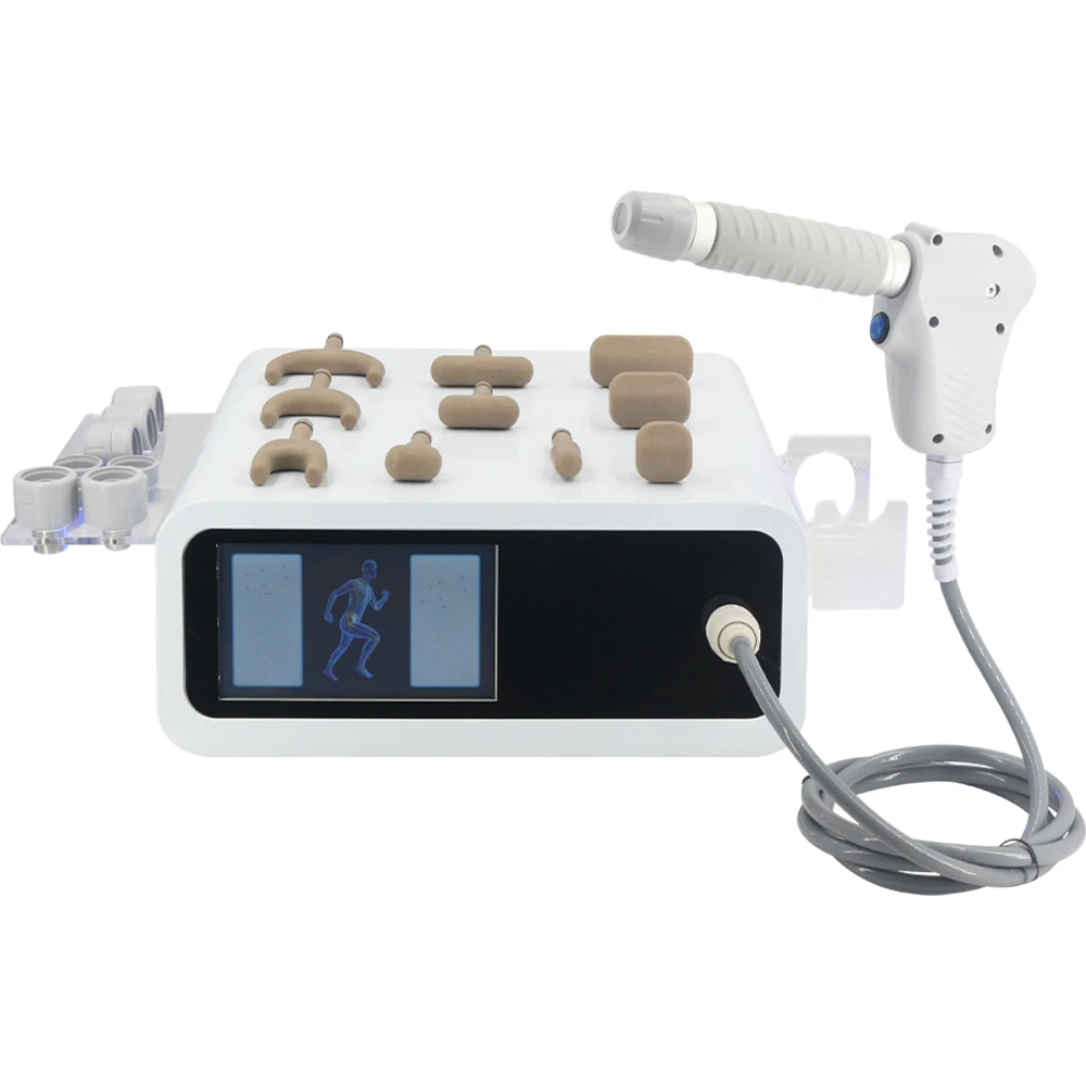 プロフェッショナル空気圧衝撃波治療機 12Bar ED 治療腰痛緩和マッサージ補正 2 で 1 マッサージャー