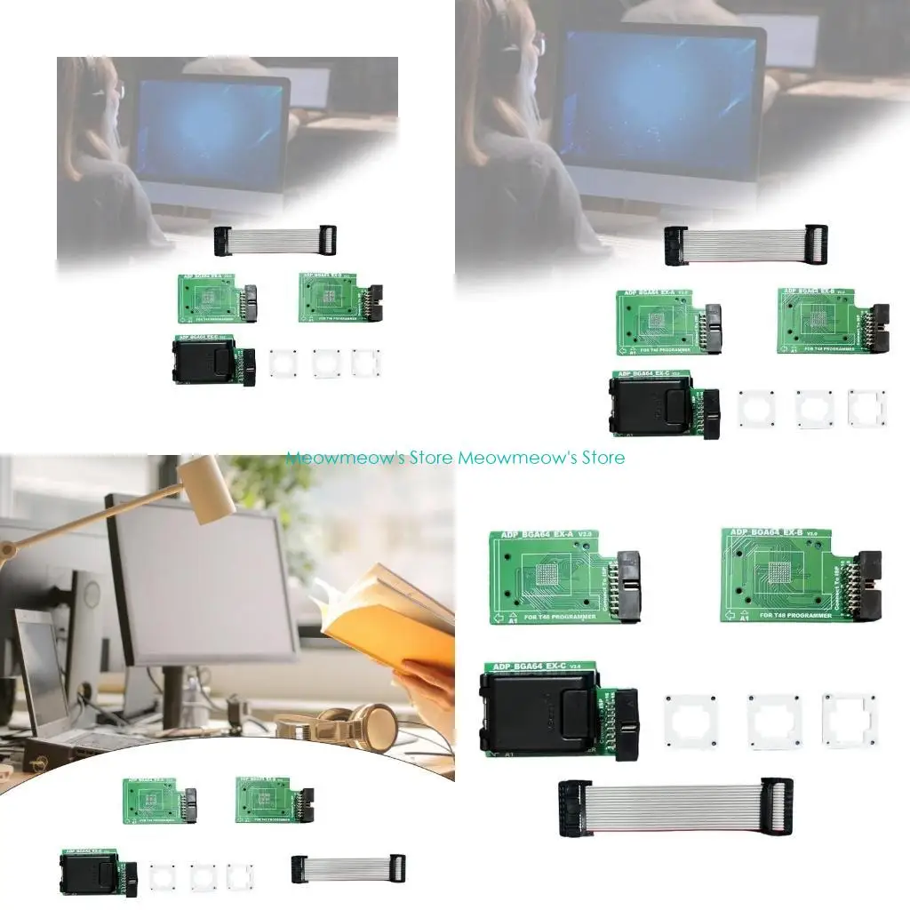 

W91A BGA64 AC Adapter 3 в 1 для T48 точное программирование чипов