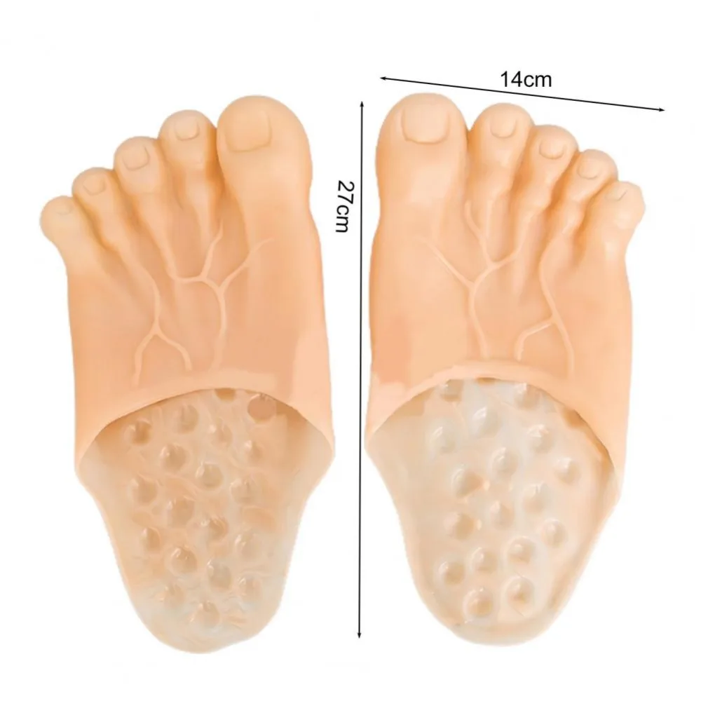 유령 발 코스프레 재미있는 발가락 슬리퍼, 공포 몬스터 신발, 할로윈 가장 무도회 파티 의상 액세서리 소품