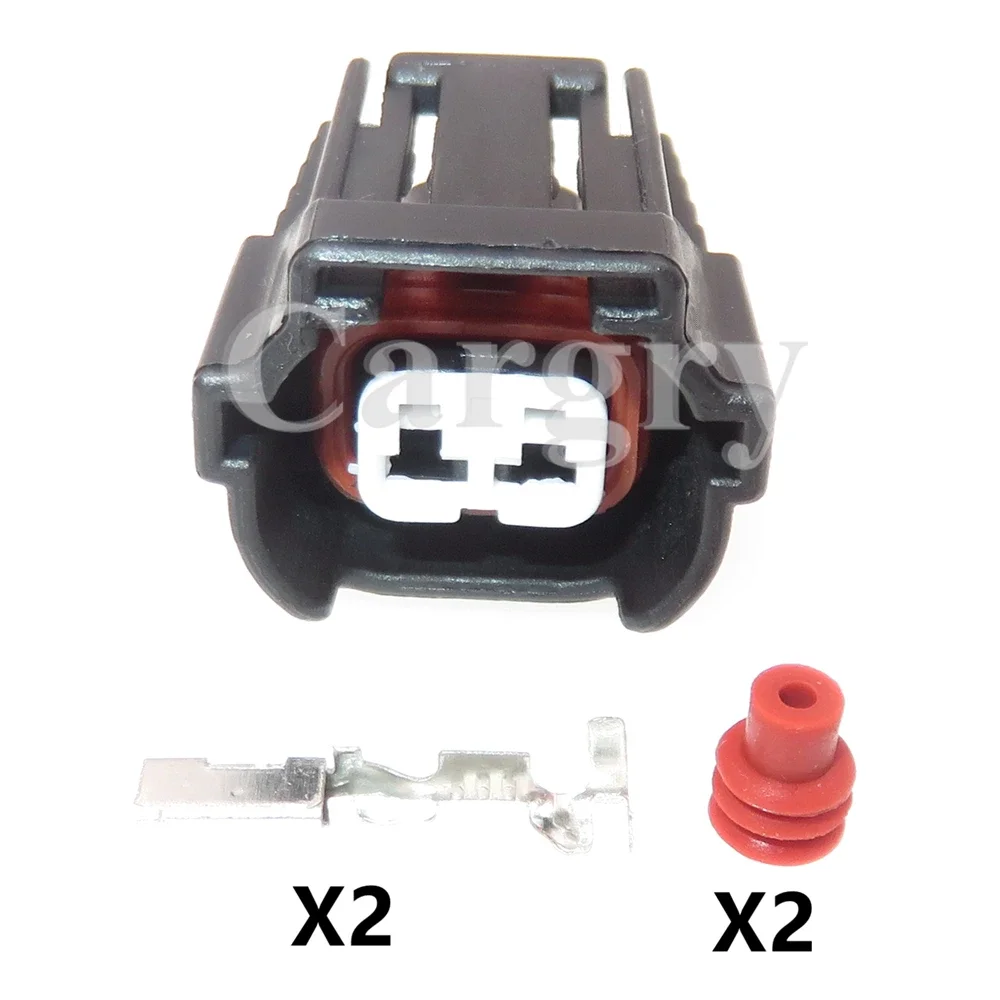 1 Set 2P 6195-0043 Car Replacement Connector Parts Automobile Fuel Injector Wiring Terminal Socket AC Assembly For VW Nissan