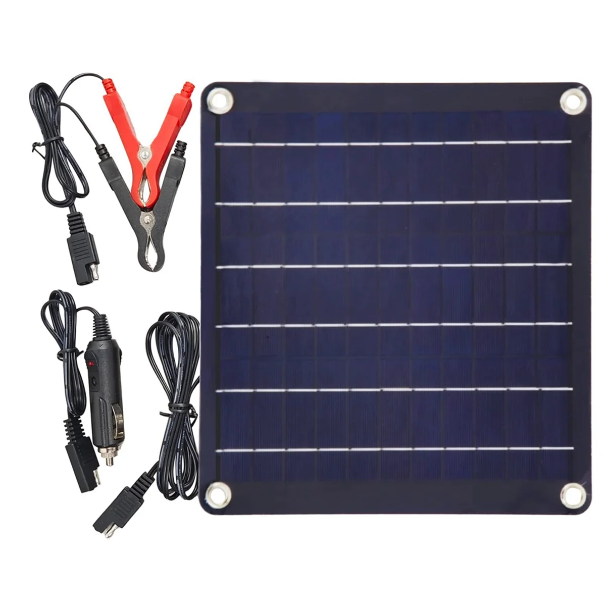 10W Solar Panel Kit 12V Waterproof Solar Trickle Charger Portable Solar Powered Charger Car Battery Maintainer