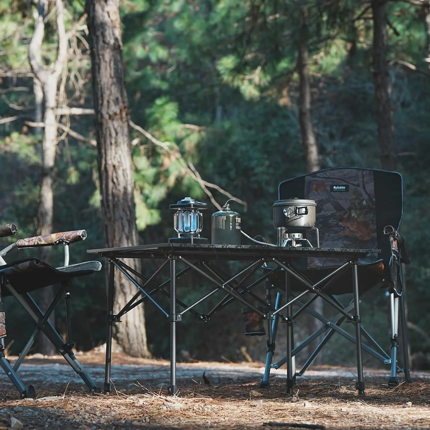 Folding Portable Camp Table Aluminum Fold Up Lightweight Roll Up Table Adjustable Height With Carry Bag Indoor Outdoor For Patio