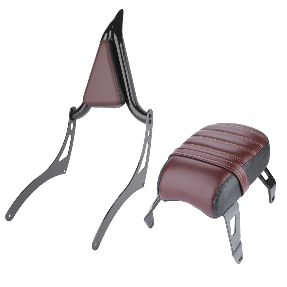 للكشاف الهندي بوبر عشرين/ستين 2018-2023 مقعد الركاب الخلفي الجلدي سيسي بار مسند الظهر وسادة OEM 2882853-VBA #4