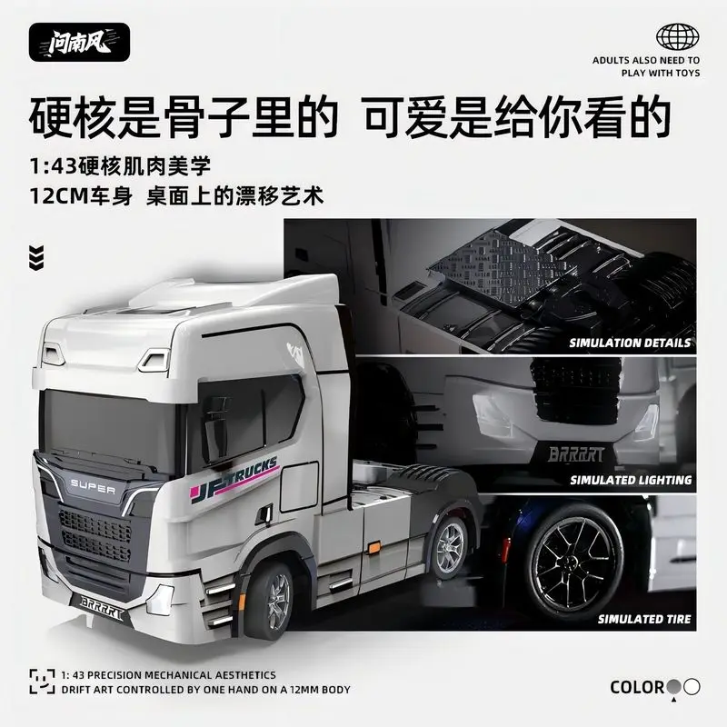 

Ask Nanfeng Full Scale 1:43 Mini Drift Truck Head Gyroscope Rc Drift Car Limited Edition Toy Remote Control Car Holiday Gift