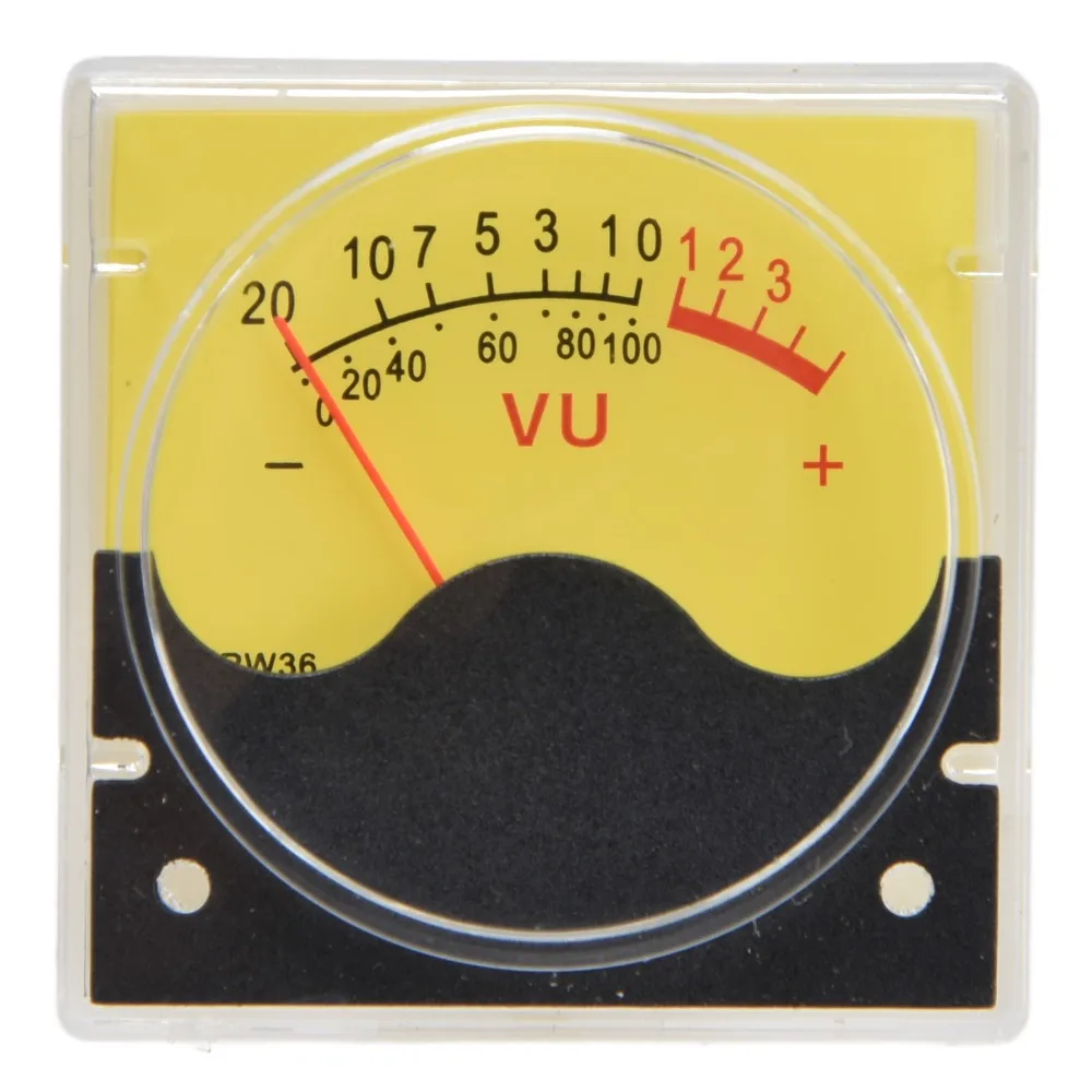 Durable High Accuracy Pointer Type VU Meter Portable Durable VU Level Meter Audio Volume Meter Recording Studio
