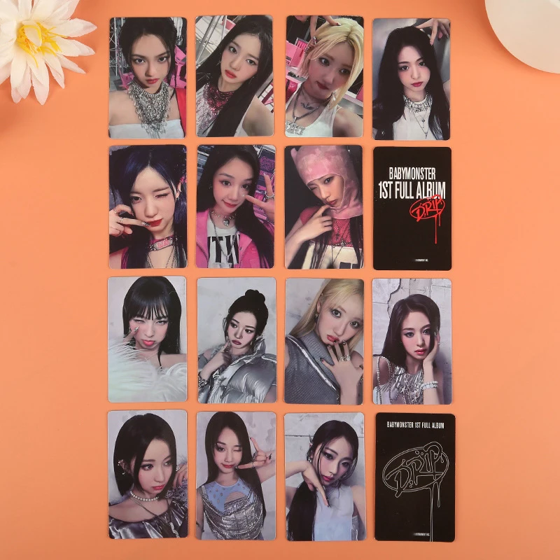 KPOP BABYMONSTER New Album DRIP HD Photocards Double Sides Printing LOMO Cards PHARITA AHYEON CHIQUITA RUKA Postcard Fans Gift