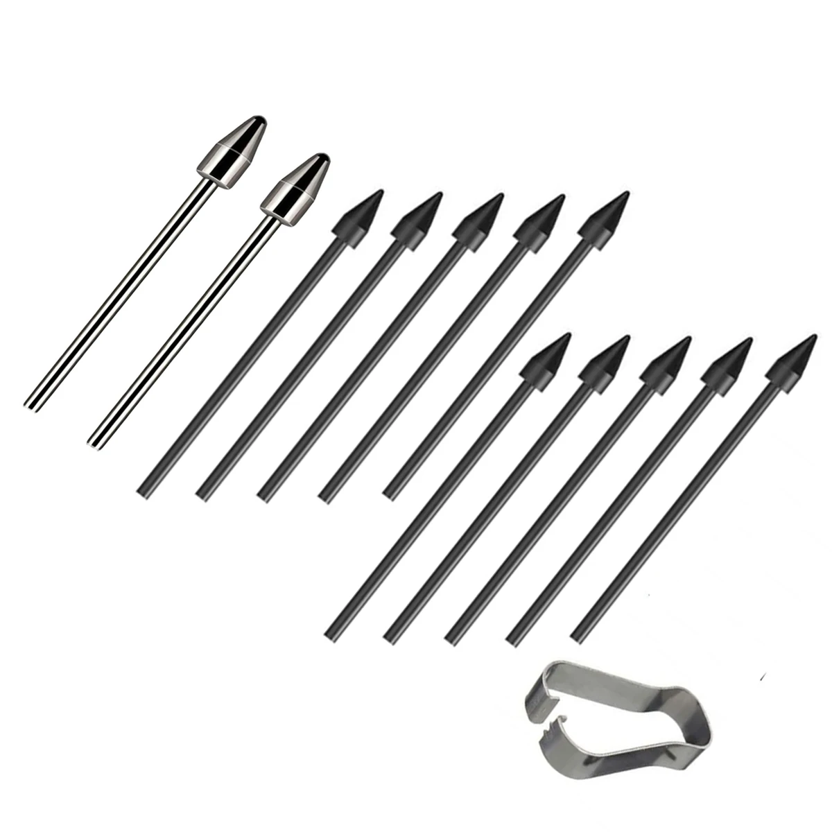 

12 PCS/SET Metal Nibs/Tips Ultra S Pen For Samsung Galaxy Tab S9/S9FE+/S9 Ultra/S8/S8+/S8 Ultra/S7/S7 FE/S6/S6 Lite/S22/S23/S24