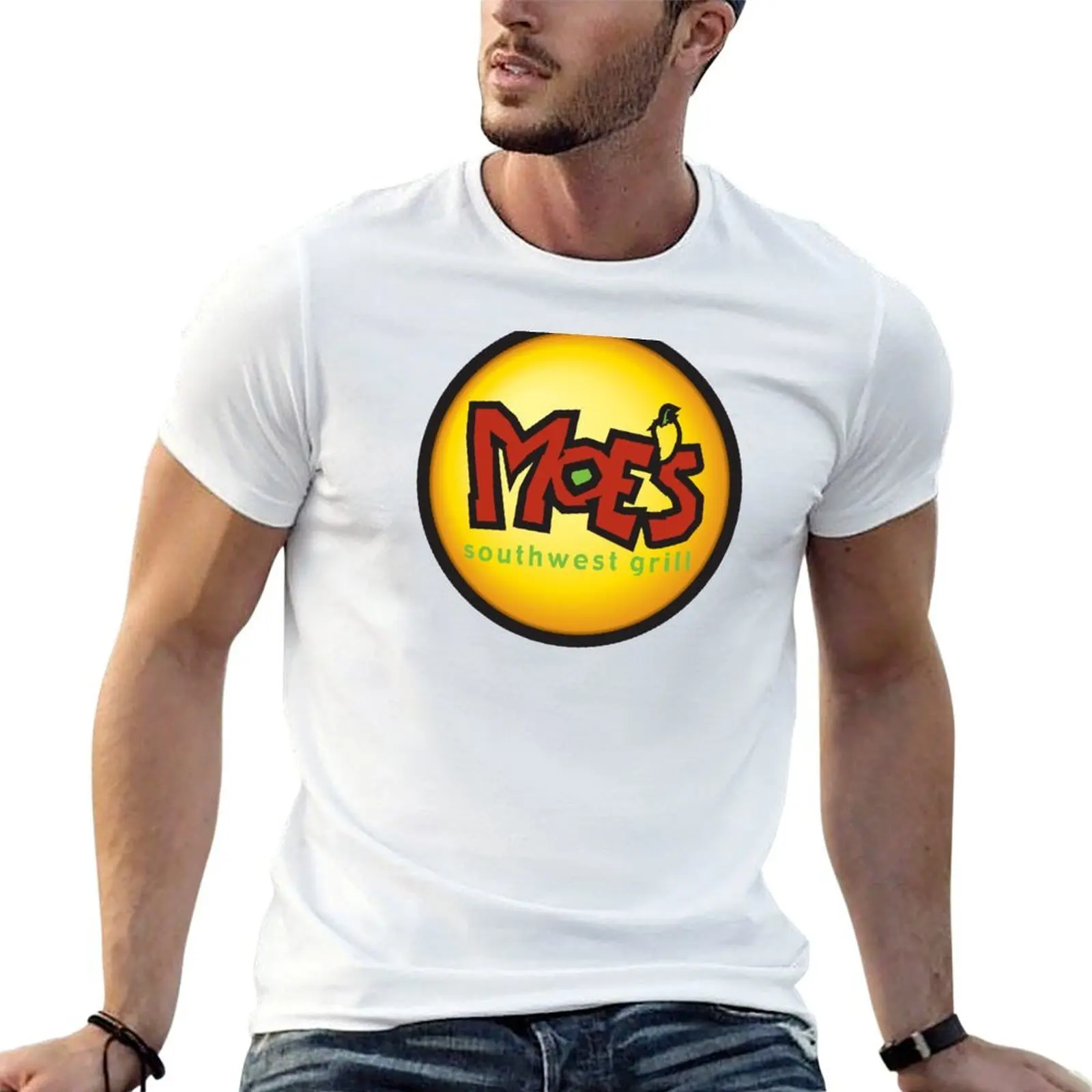 Camiseta del restaurante Moe's Southwest Grill, regalos para novio, camisetas con gráficos de baloncesto, ropa de lujo para hombre