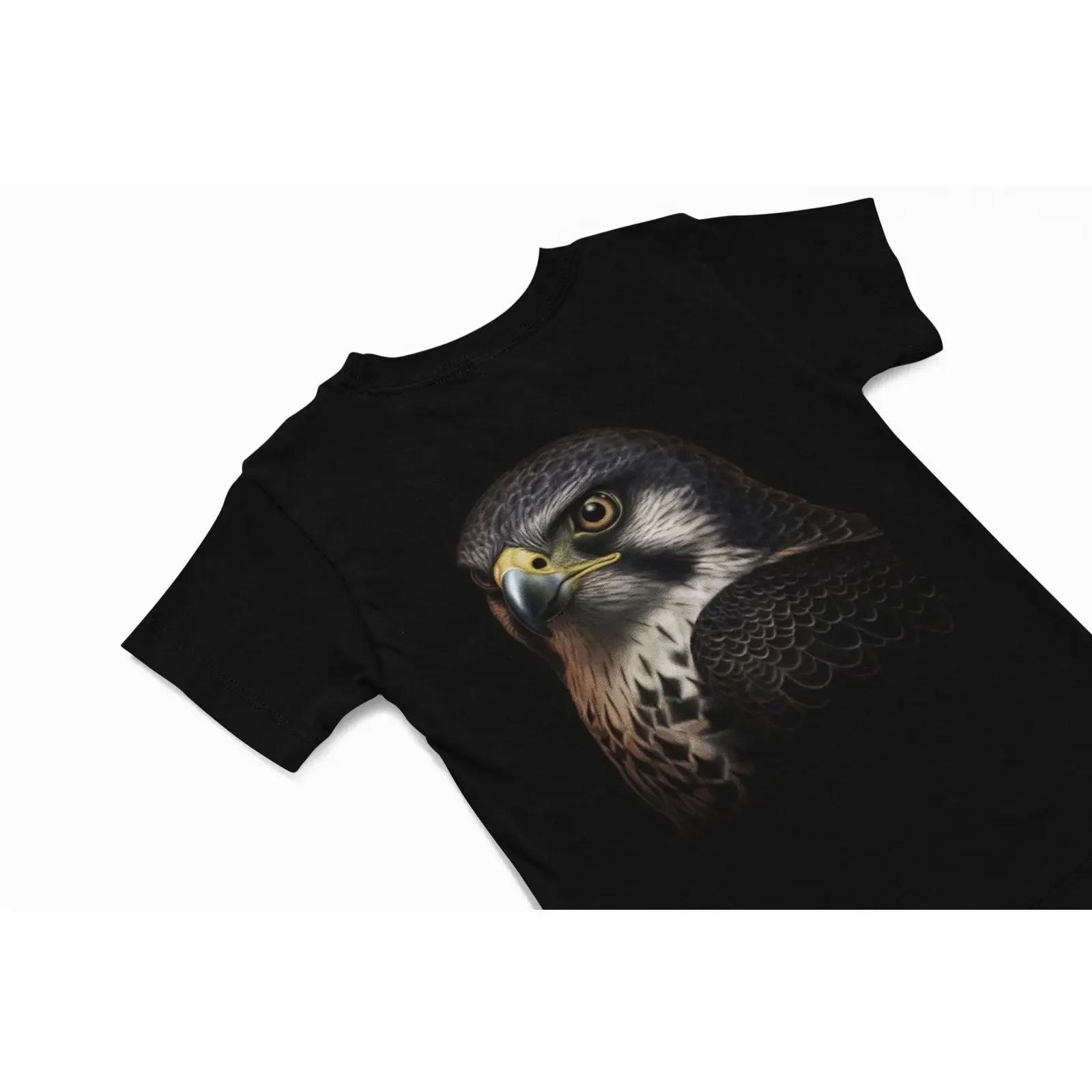 Realistic Peregrine Falcon T Shirt Bird Of Prey for Lover Watcher Birding Apparel vintage Washed Breathable Unisex