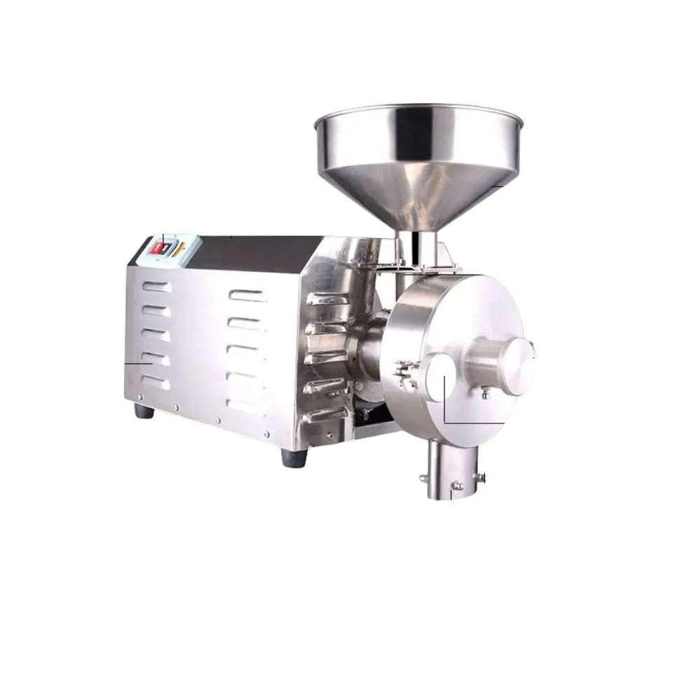 Professional Automatic Large Stainless Steel Blade Burr Cone Flat 220V Industrial Electric Coffee Bean Grinder