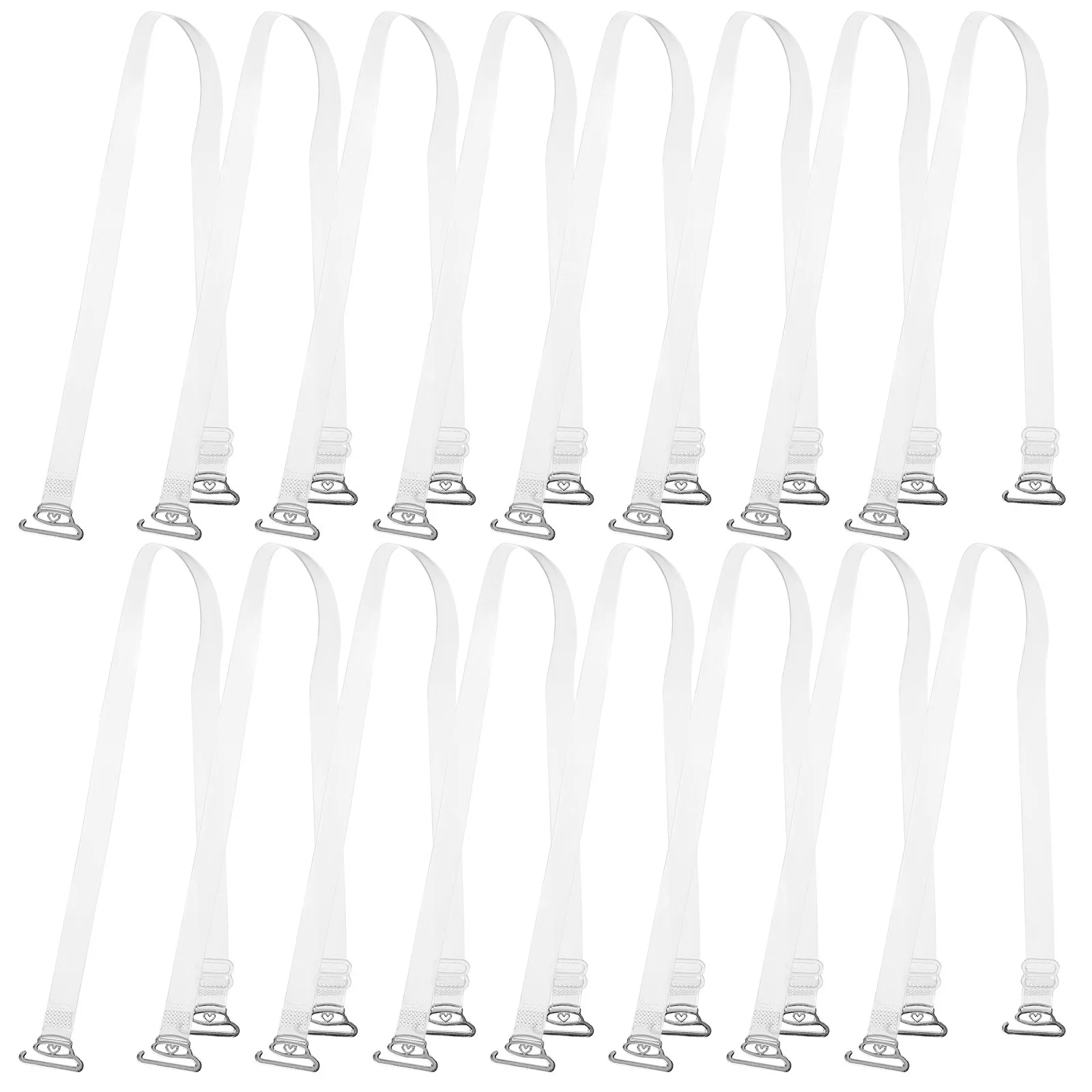 

20Pcs Bra Strap Invisible Anti-Slip Skin-Friendly Replacement for Women Adjustable Shoulder Strap Extension