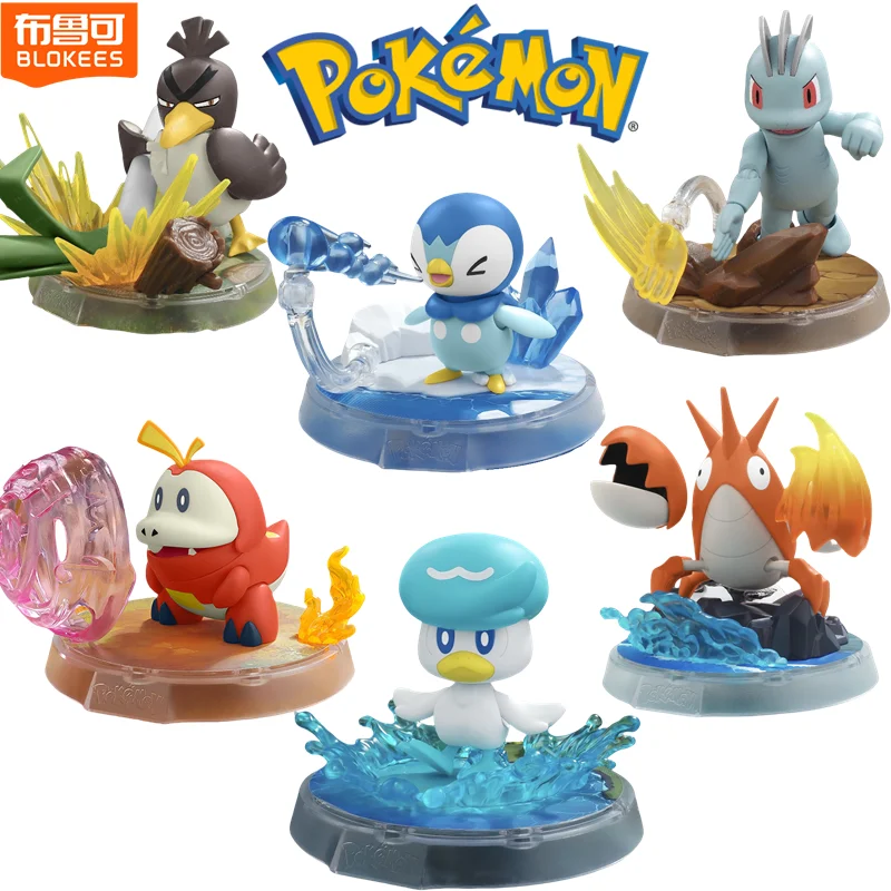blokees-toys-pokemon-action-figure-pikachu-piplup-machop-corphish-quaxly-fuecoco-farfetch'd-blind-box-assembly-doll-xmas-gift