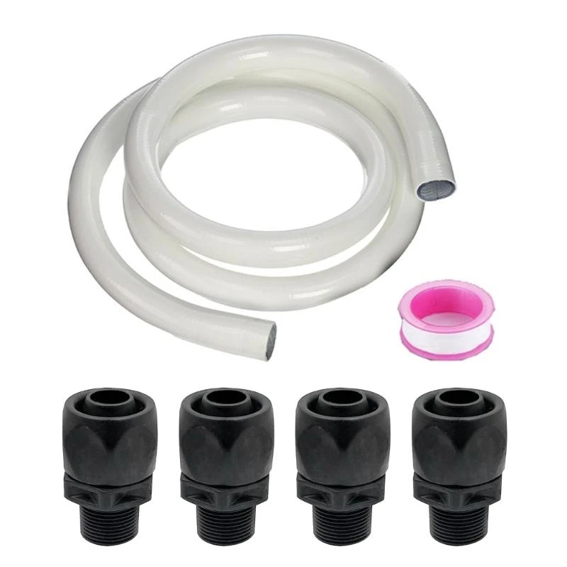 

Pool Hose with 4 Quick Connector Adapters Pool Pump Hose Kits Replacement for Booster Pump & Pool Cleaner .A5KC