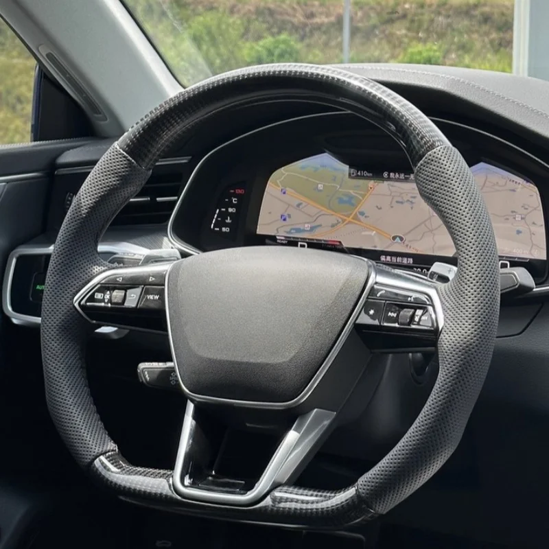 

Car Steering Wheel Custom Made Leather For Audi A1 A4 A5 A6 A7 A8 S8 Q3 Q5 Q7 TT R8 Car Interior Accessories