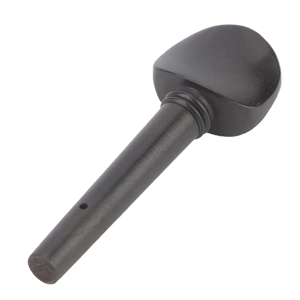 4PCS Durable Ebony Material Violin Tuning Pegs Black Color Fiddle Tuning Pegs Violin String Pegs For 1/2 1/4 1/8 Violin