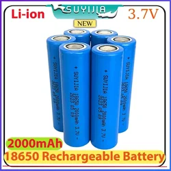 18650 3.7V 2000mAh battery ICR18650 rechargeable lithium-ion battery suitable for flashlight power bank lithium battery