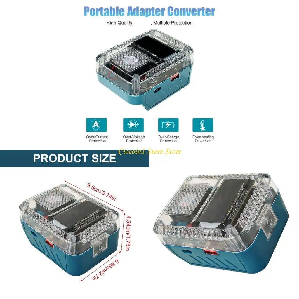 

A3PC 140W Highly power Lithiums Battery Adapter USB C Port for Batteries