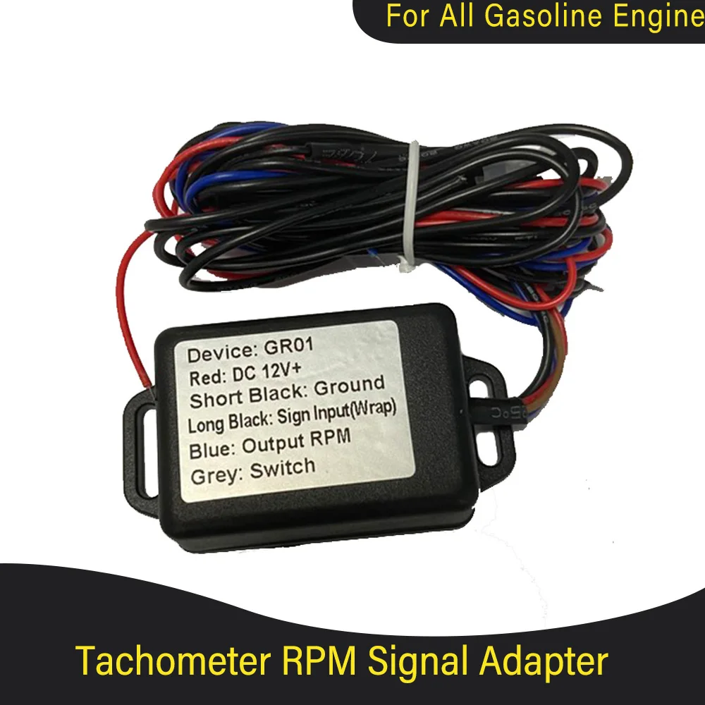 

Newest Tachometer Sensor Tacho RPM Signal Adapter for Engines 4 Pulse per Round 12V Available Waterproof