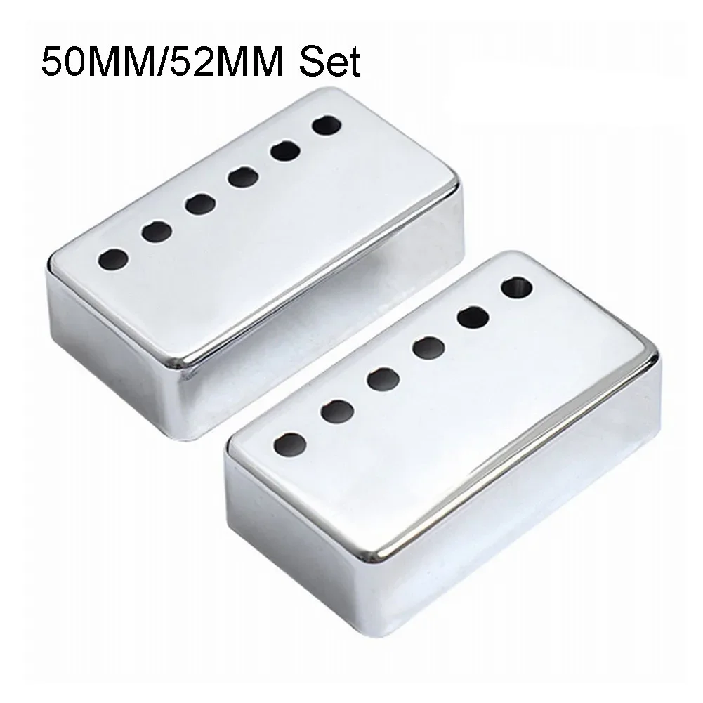 Metal Pickup Cover Pickup Cover 2pcs 50/52mm For LP Electric Guitar Humbucker Pickup Cover Practical To Use Musical Instrument