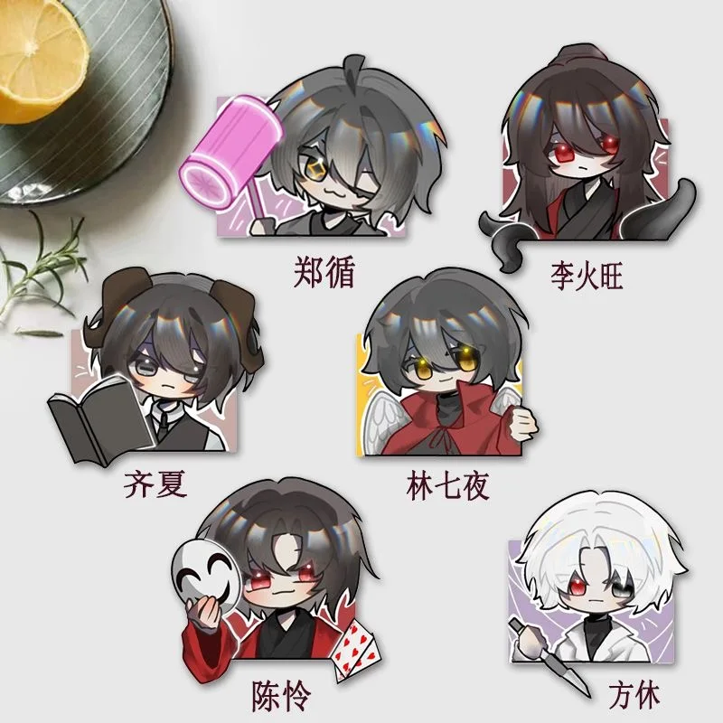 

Anime peripheral cute cartoon cosplay brooch Lin Qiye Chen Ling Li Huowang Fang Xiu Qi Xia Zheng Xun ins bag pendant