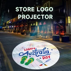 Outdoor Waterproof Gobo Projector 50W/100W HD LED Logo Projector Light with Rotation Image Customizable Advertising Light