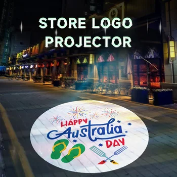 50W100W กันน้ํากลางแจ้ง Gobo โปรเจคเตอร์ภาพการหมุนที่กําหนดเอง Hd โฆษณา Led โลโก้โปรเจคเตอร์ Light