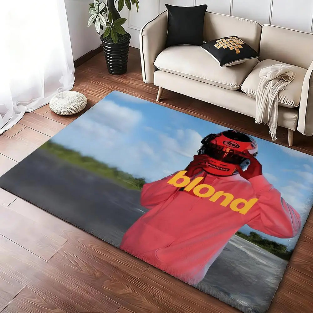 A-Frank Ocean Blond Floor Mat Soft Thickened Absorbent Non-Slip Bedroom Living Room Door Mat Home Decor Flannel Rugs