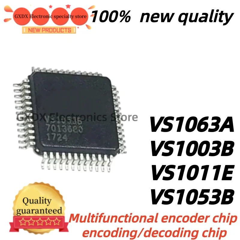 1pcs 100% New Quality VS1011E-L VS1053B-L VS1063A VS1003B VS1011E VS1053B VS1063A-L VS1003B-L QFP-48 Chipset