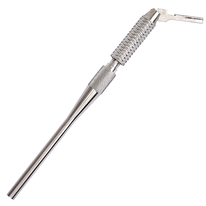 Adjustable Dental Scalpel Handle 180 Degree Rotation Stainless Steel Surgical Knife Handle