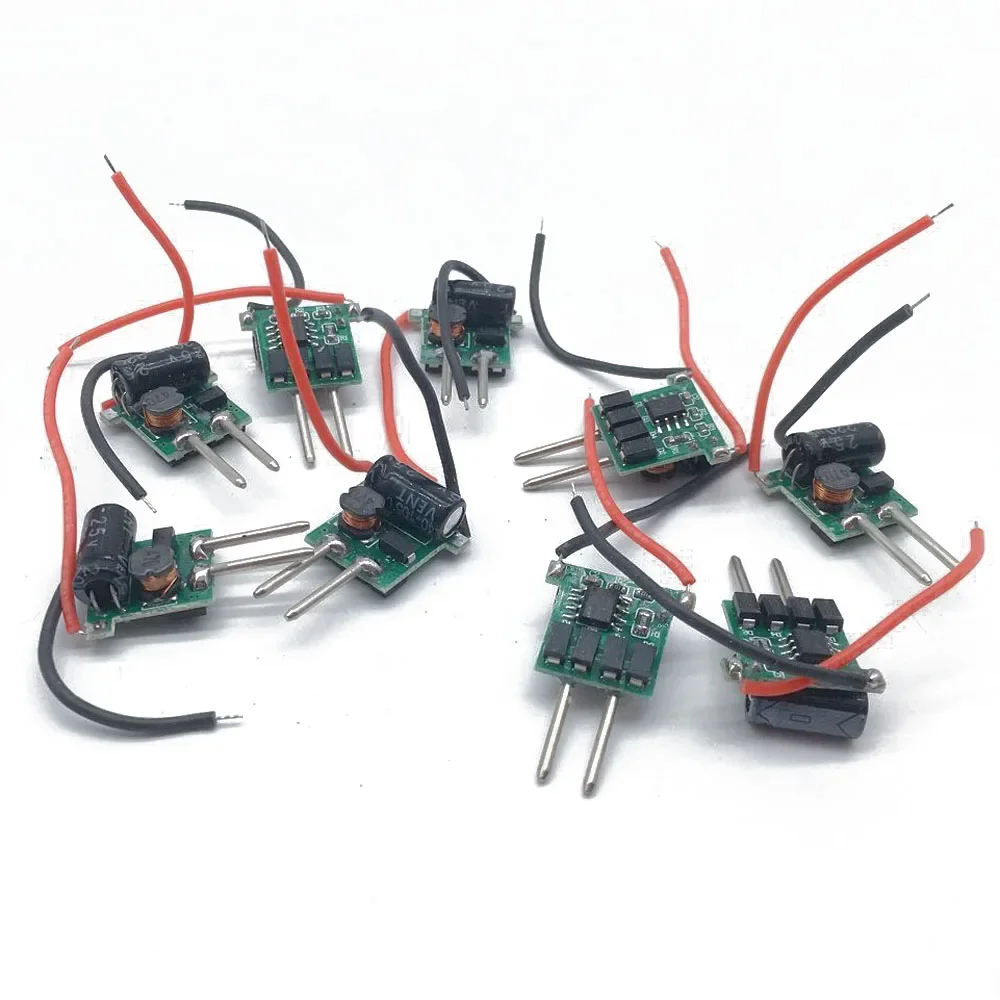 10PCS/LOT DC-DC 2pins MR16 1x1w 1x3w 3x1w 1-3x1W 3x3w 3x2w 4-7x1w LED Driver Power Supply For 1W 2W 3W 4W 5W 7 Watt Light Bulb