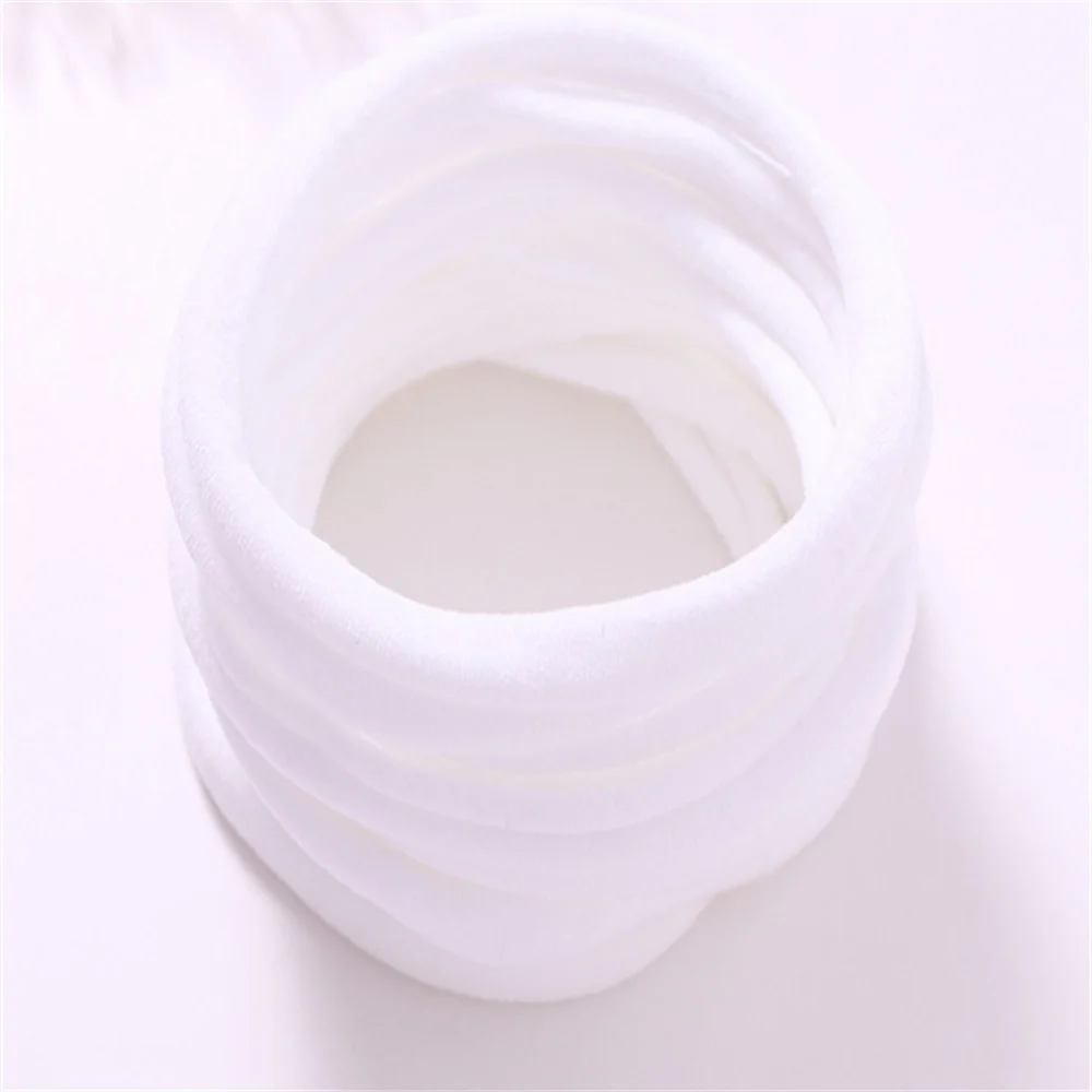 Solid Color Children Hair bands Seamless Nylon Elastic Baby Hairbands Sweet  Cute Princess Headdress 10 Pack Wholesale