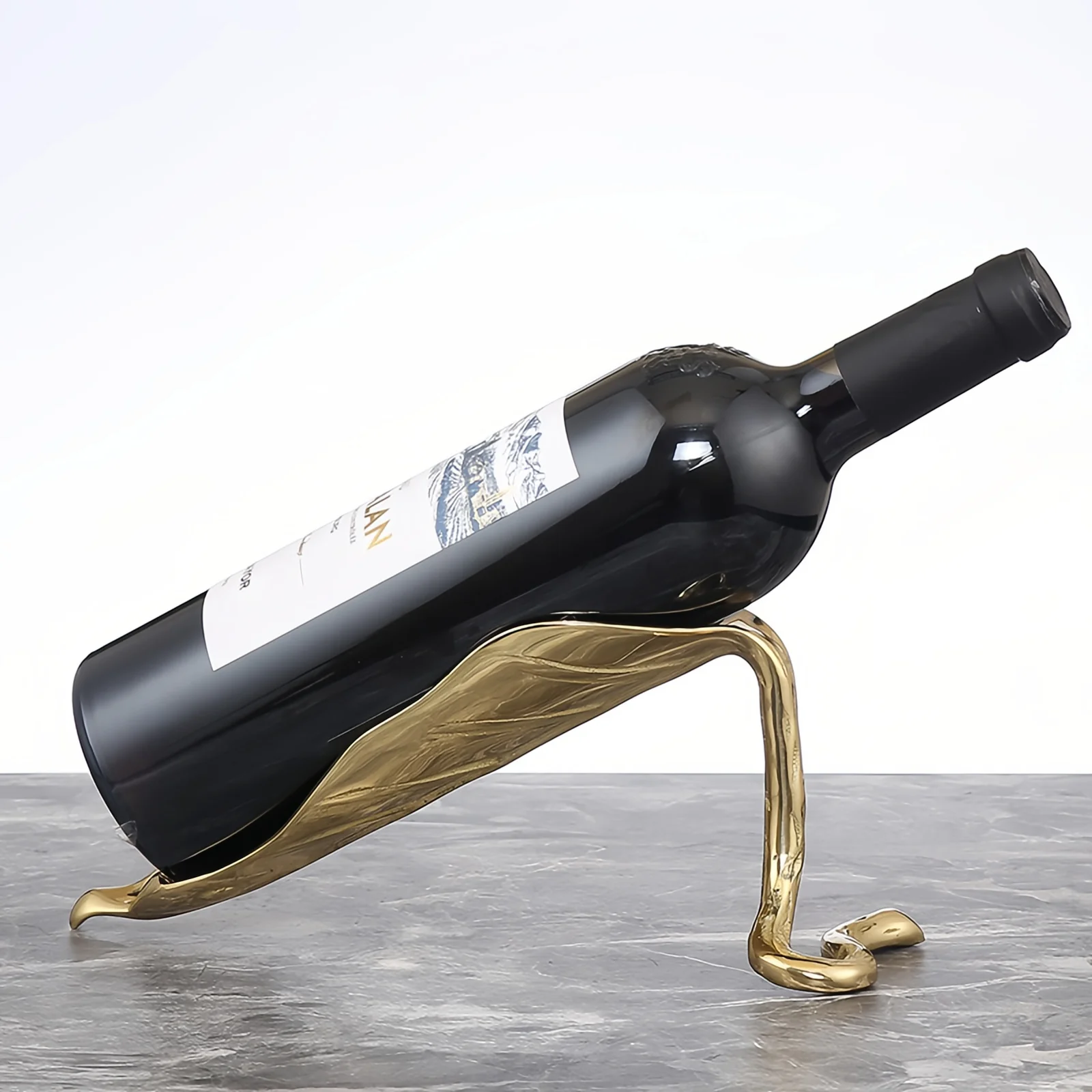 

Brass red wine rack diagonal red wine tray dining table ornament TV cabinet wine cabinet entrance decoration