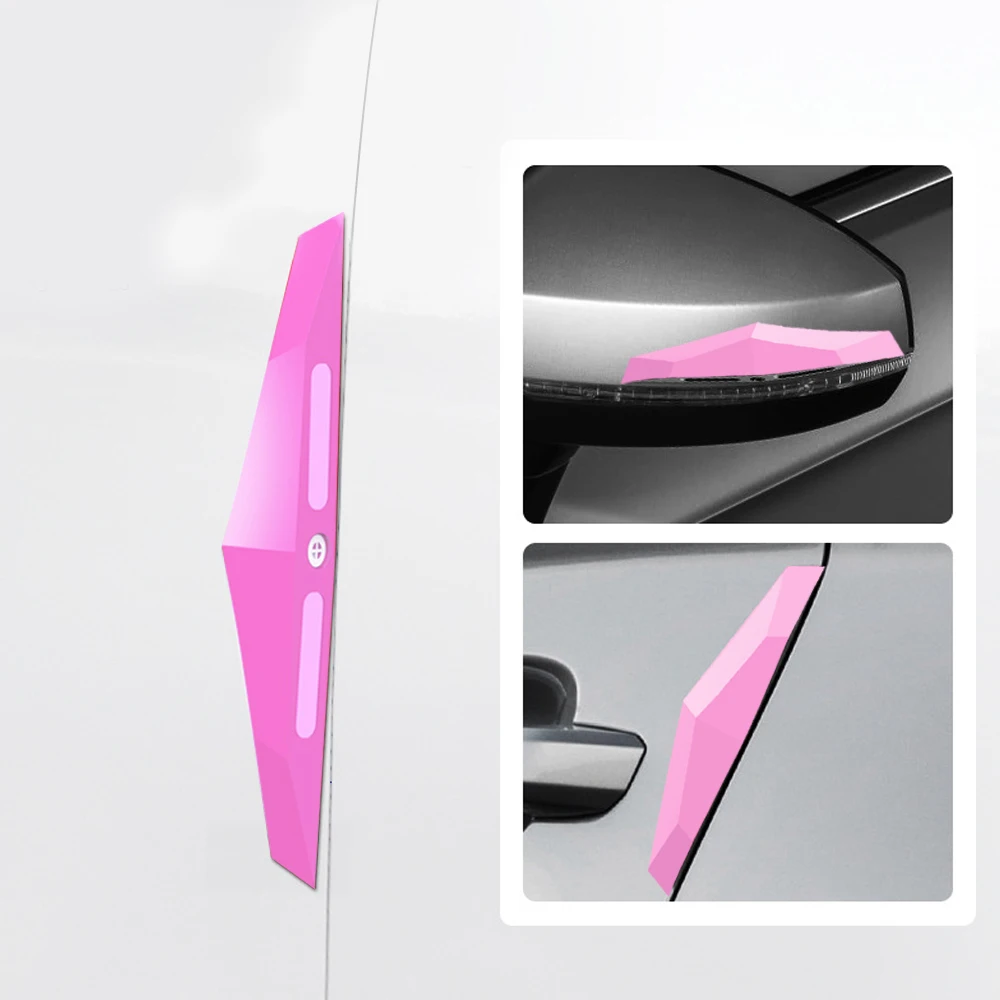 Screams crash strips making sounds Door anti-collision stickers rearview mirror scratch resistant door edge scratch resistant