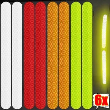 Espelho retrovisor do carro refletor adesivos universal aviso anti-colisão tiras reflexivas auto acessórios exteriores fita reflexo