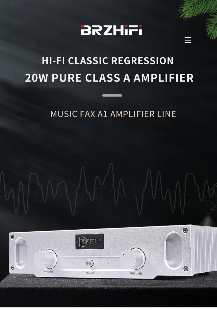 Copy Musical Fidelity A1 Circuit 20W Pure Class A Power Amplifier HiFi Stereo Dual Channel Power Amplifier MJL21193/MJL21194