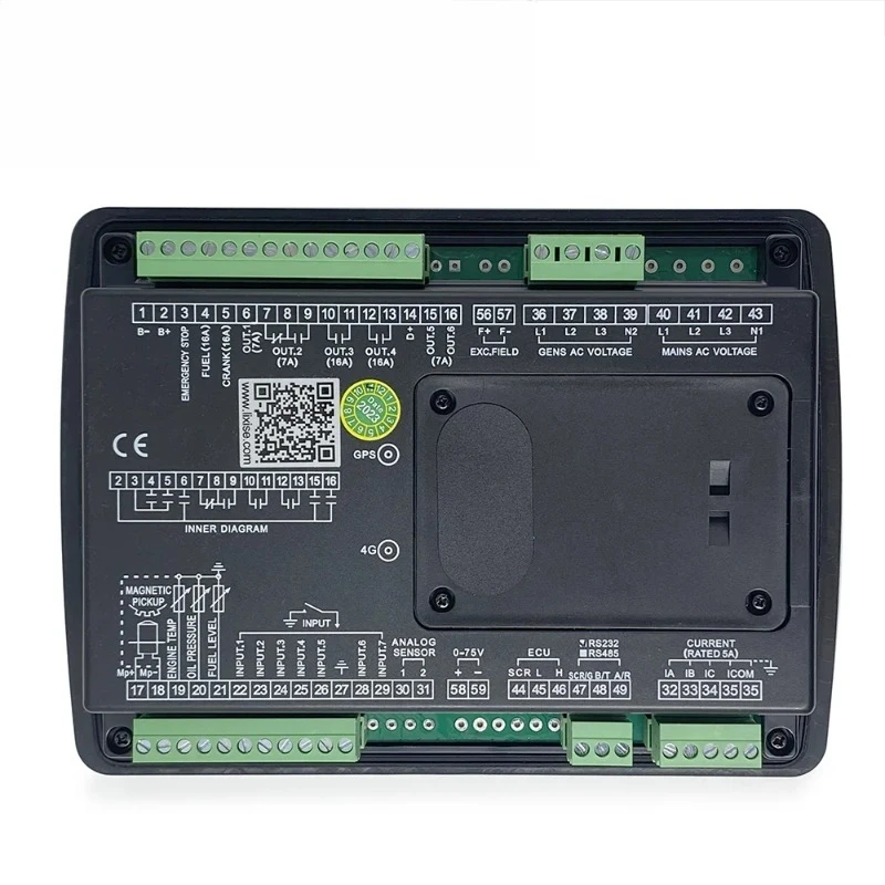 Auto Start Diesel Generator Set Controller LCD Control Panel Genset Intelligent Control Module