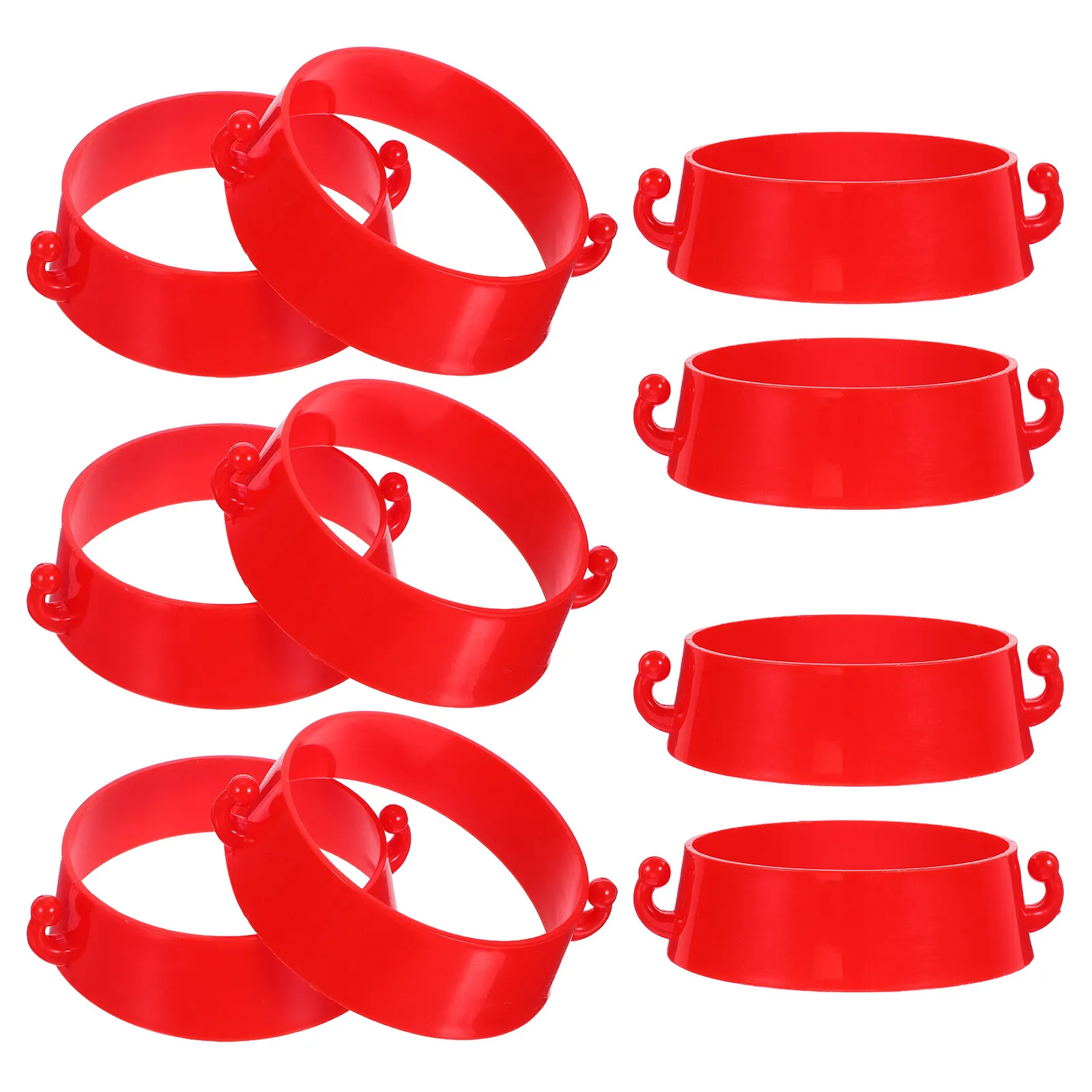 

10Pcs Plastic Traffic Cone Connector with Bright Cone Ring Design for Setup Parking Barrier Road Cones